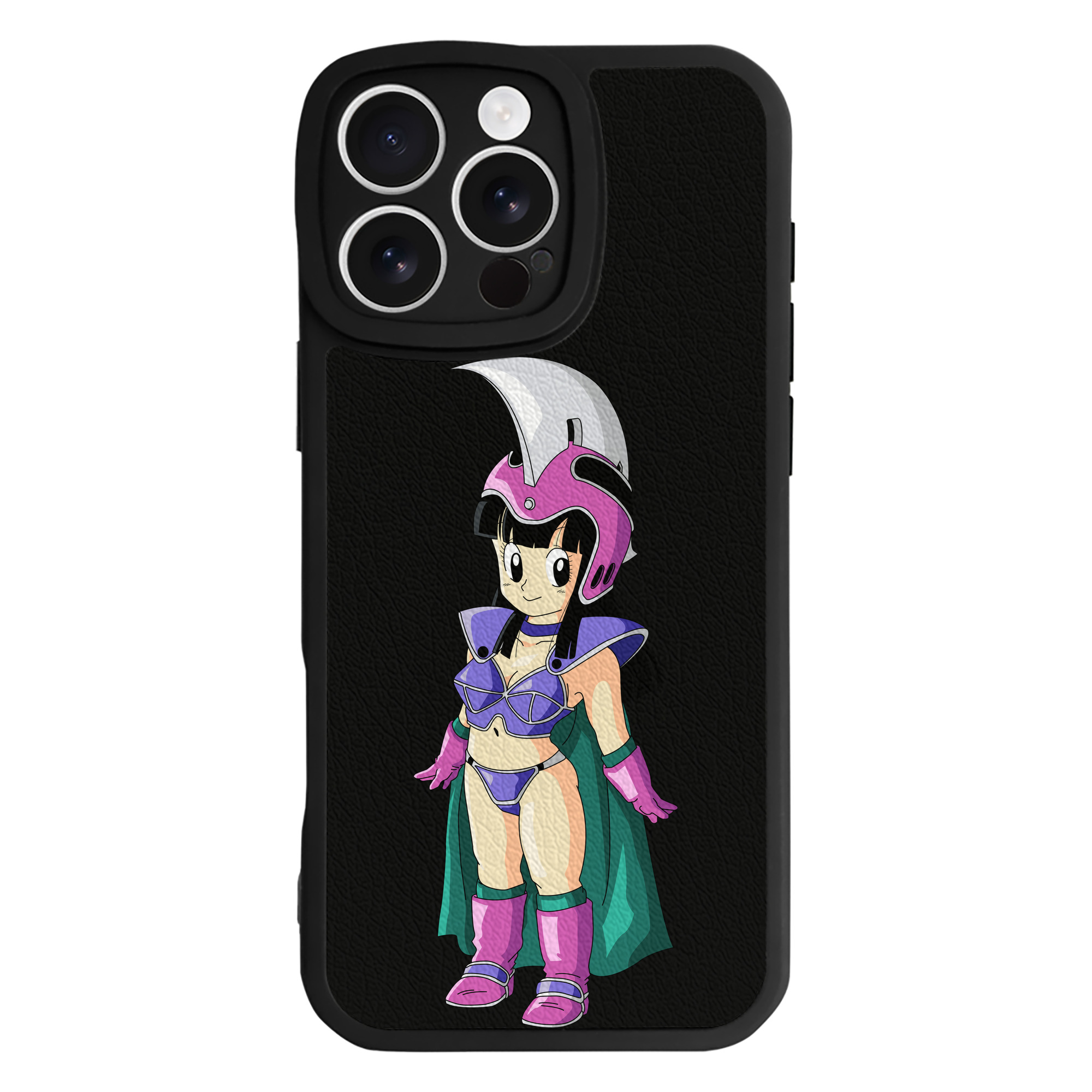 （画像用） ドラゴンボール チチ DRAGON BALL Chichi 【iPhone 16シリーズ対応】シリコンスマホケース（レザー調） 材質：シリコン